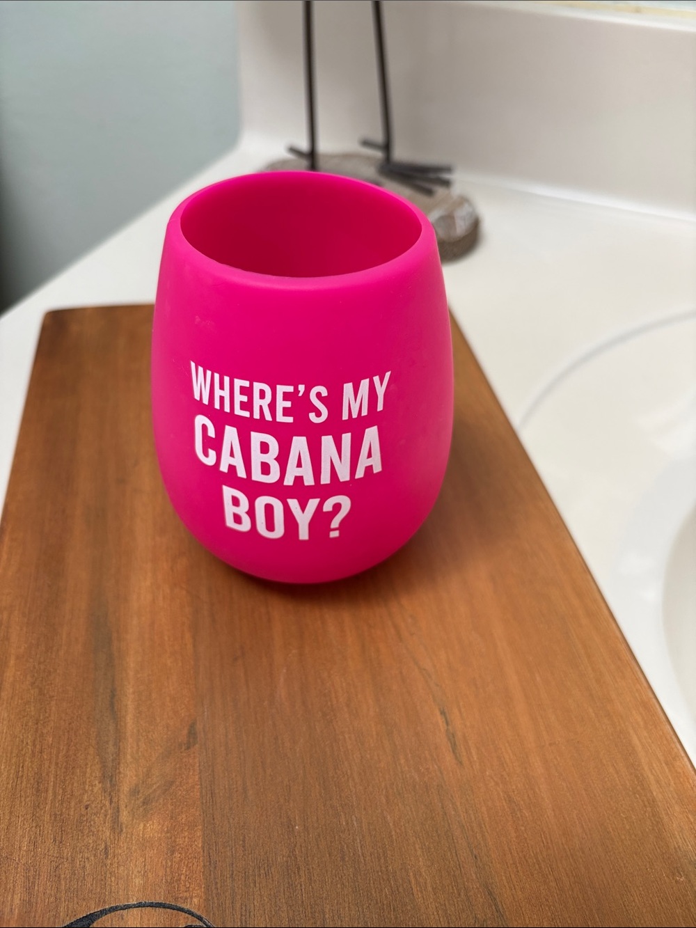 Hot Pink Silicone Stemless Tumbler